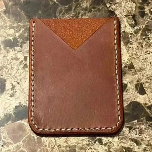 HANDMADE BROWN WALLET / CARD HOLDER